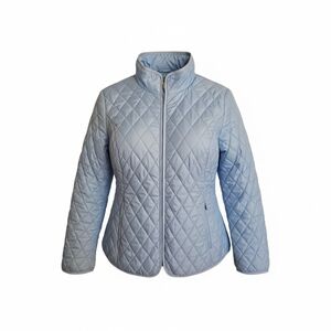 3x Lands' End 3 season Quilted Jacket in Soft Blue, Like New
